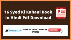 16 Syed Ki Kahani Book In English Pdf Download
