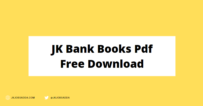 JK Bank Books Pdf Free Download
