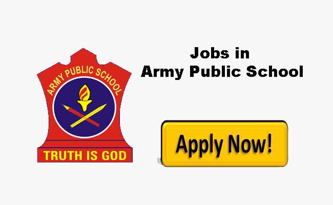 Army Public School Teachers jobs in APS Udhampur and Dhar Road.