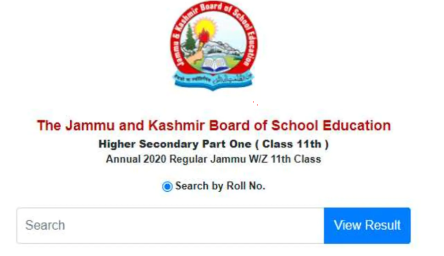 JKBOSE Class 11 Result Kashmir Division