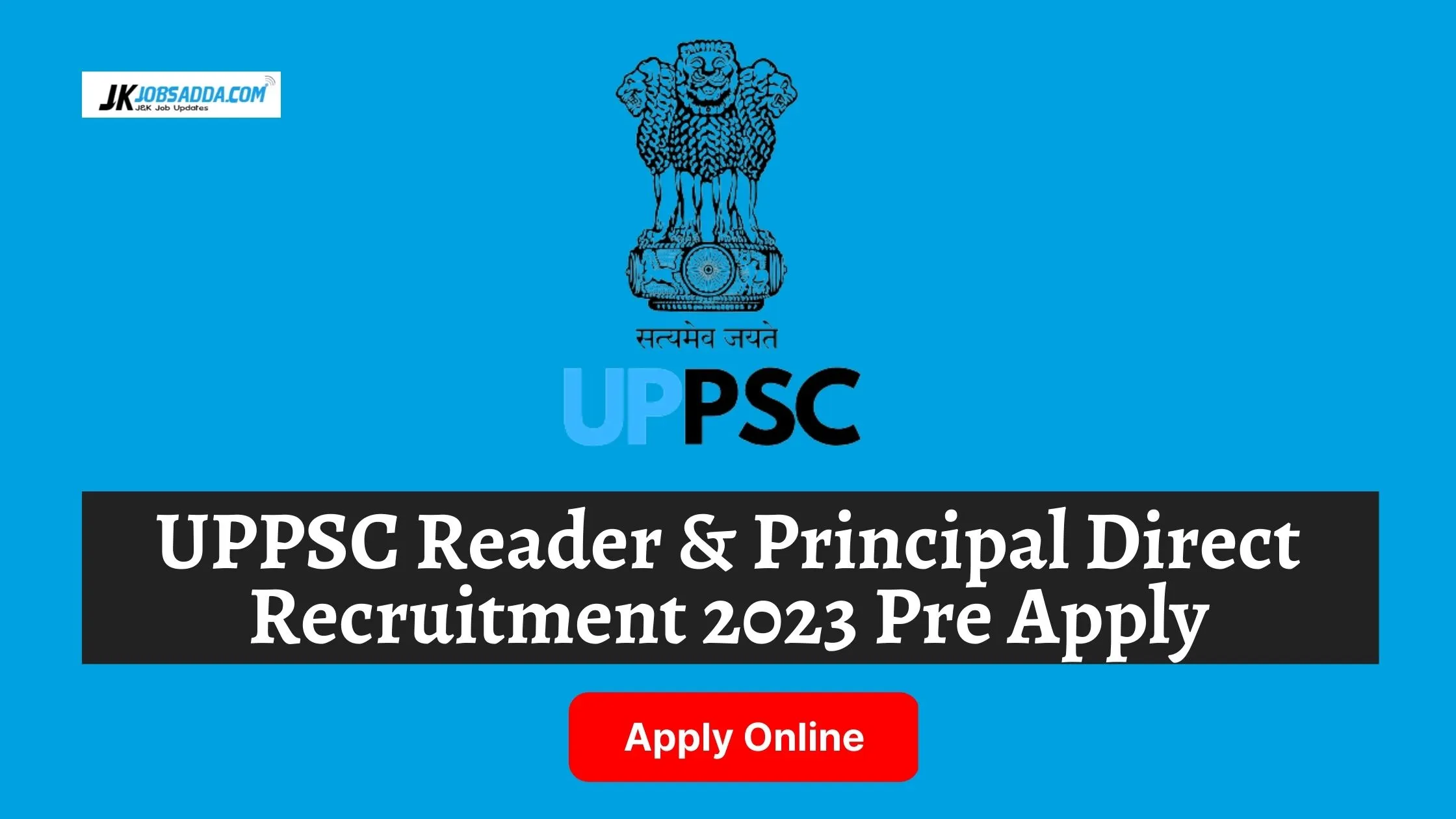 UPPSC Reader & Principal Direct Recruitment