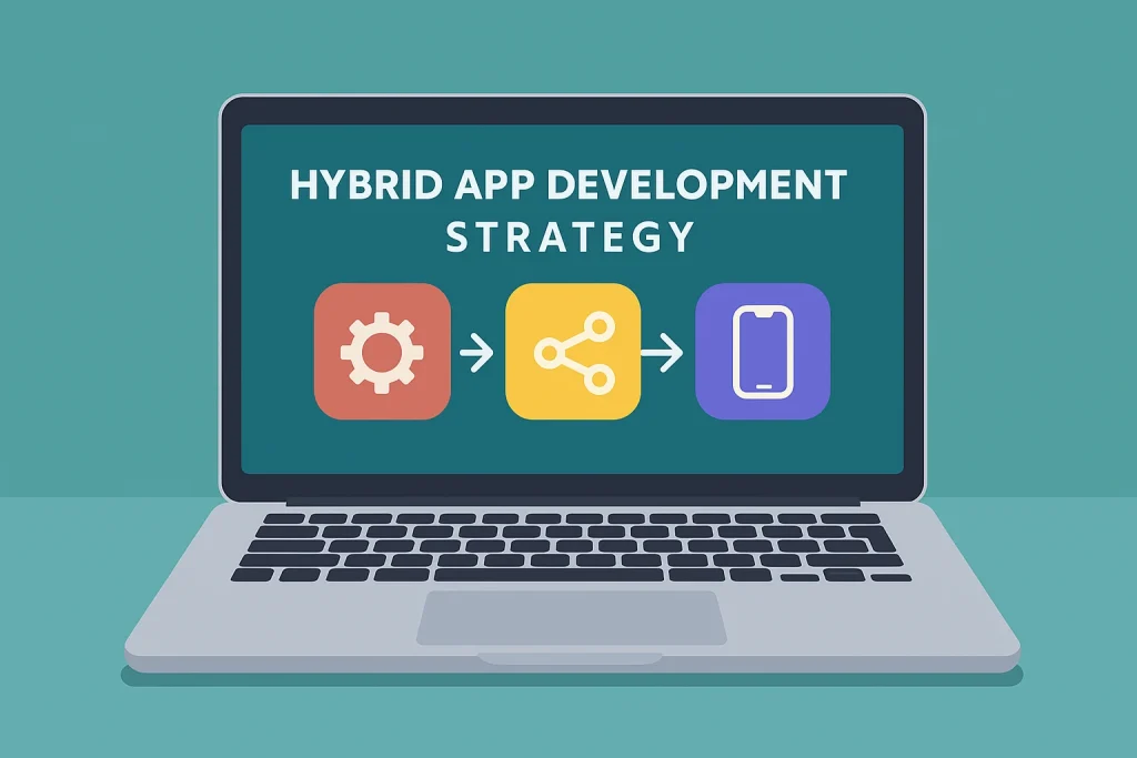 Hybrid app development strategy visualization