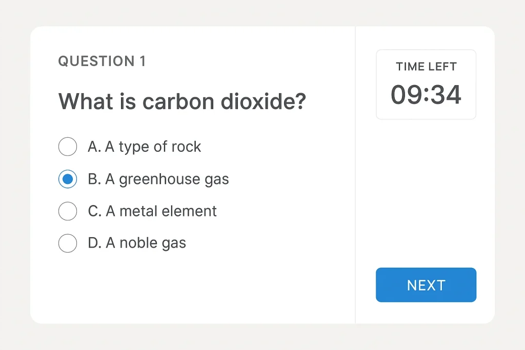 sample-question-screen-from a test-interface