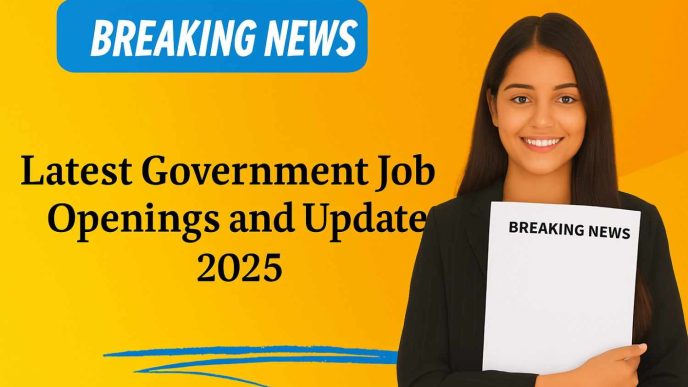 Breaking news on the latest government job openings and updates for 2025, showcasing recruitment news, exam schedules, and application processes.