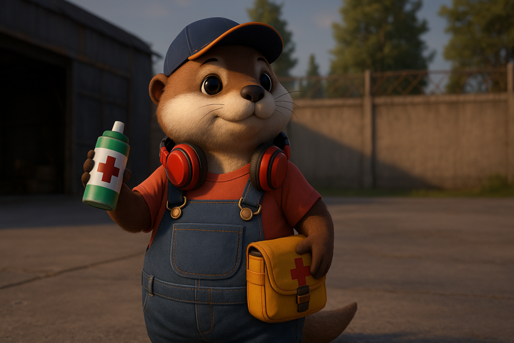 Ottero pet recovering EP after medkit use