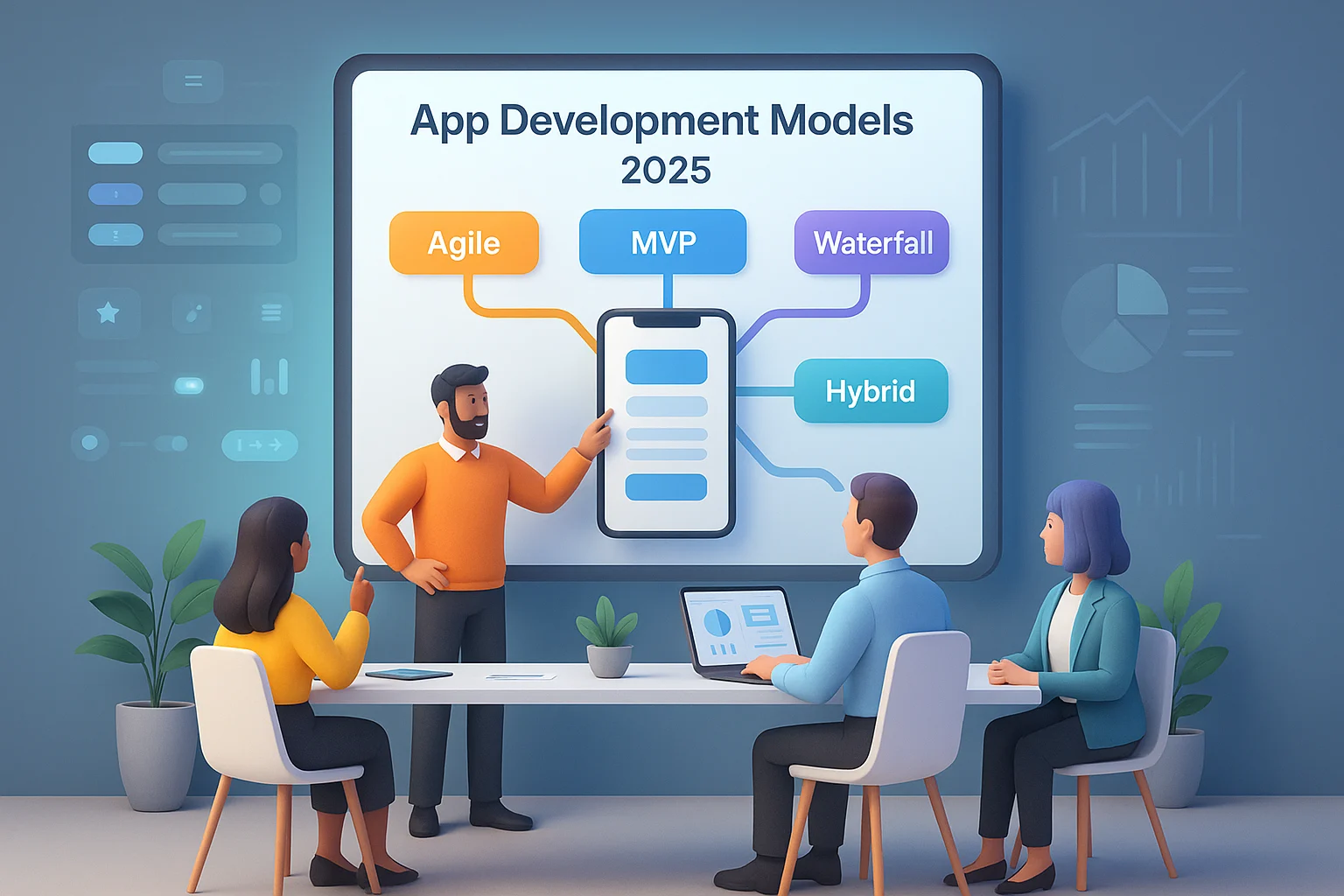 Comparison of app development models in 2025