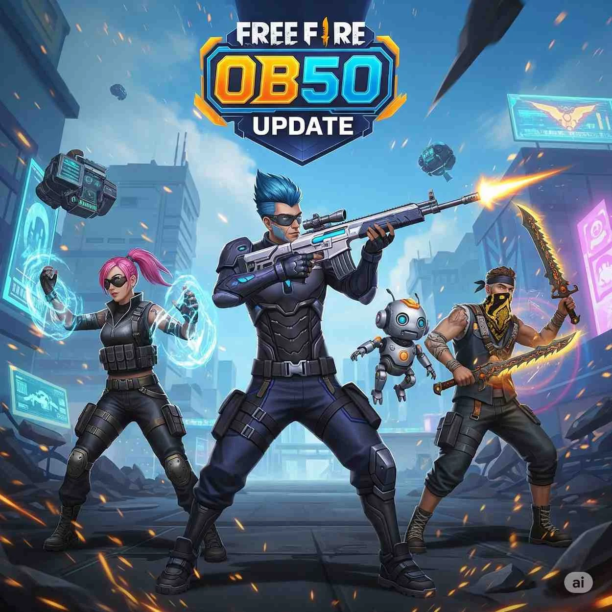 Free Fire OB50 Update: New Characters, Pets