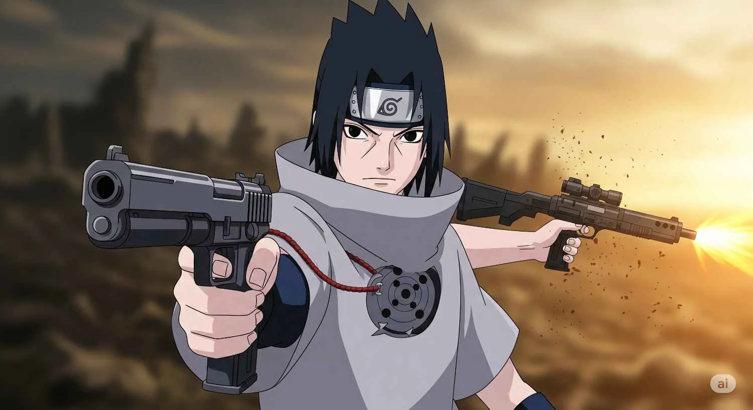 Sasuke Uchiha using Rinnegan powers in battle – Strongest Naruto Characters