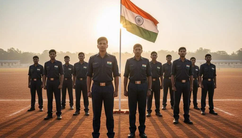 Male recruits on ground SSC GD Constable 2026